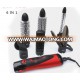 Professional hair brush 6 in 1 portable hair dryer straightener curler